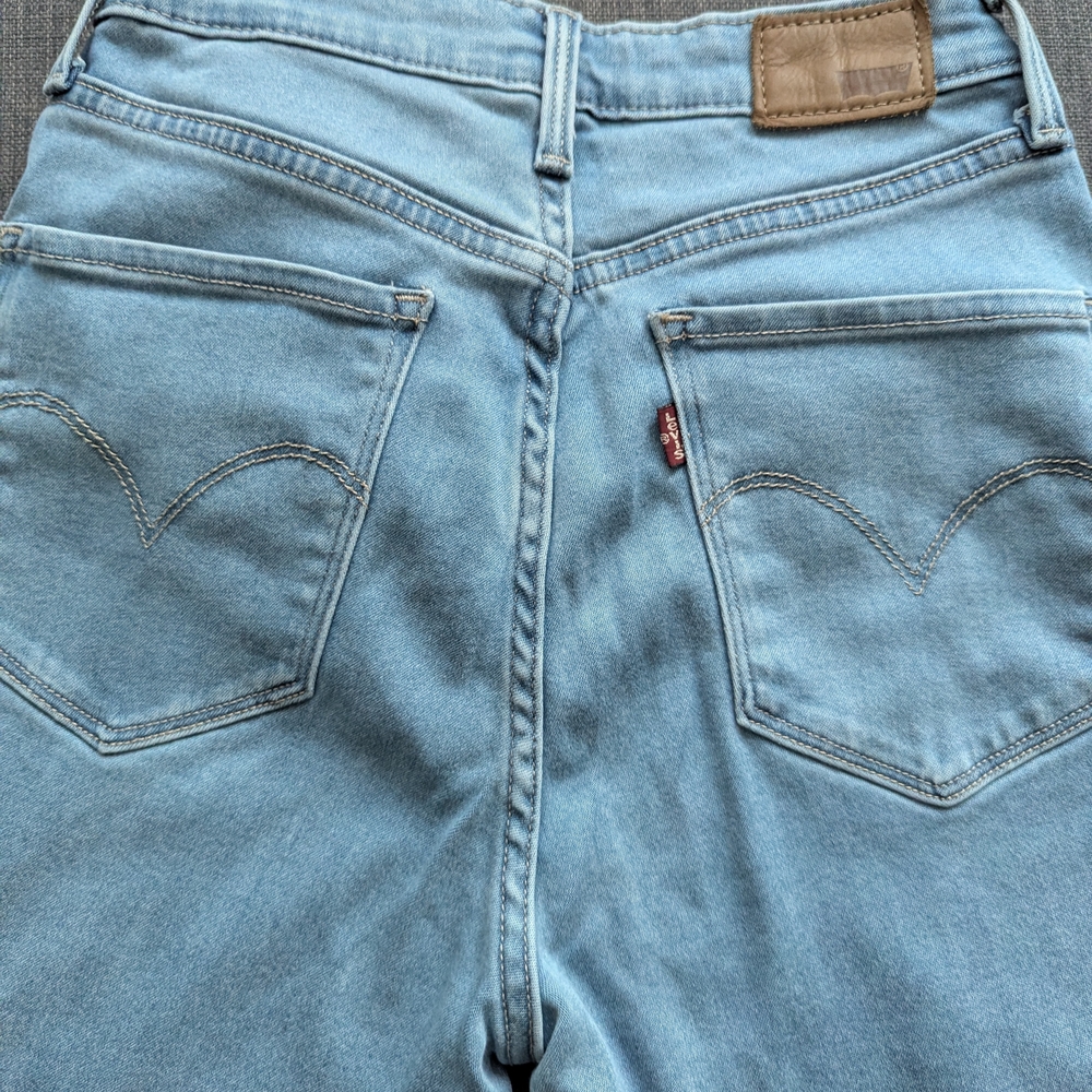 Levi's Women's Sky Blue High Rise Skinny Jeans
